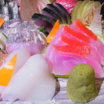 魚の家 - アオリイカ、キンメ、太刀魚、〆鯖