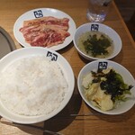 牛角 - 牛角カルビ定食(100㌘)1078円