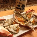 つるべ寿司 - 渡り蟹、めっちゃ美味い(^_^)