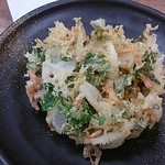 そば処 吉野家 - かき揚げ