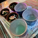 浅草串揚げ あげまん - 芋の湯割りとお通し３人分