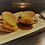 お魚バー 颯 - 米粉であげた蛤天ぷら