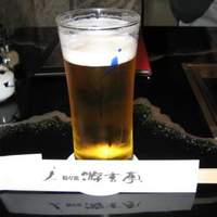 游玄亭 西麻布本館 - まずはビールで♪