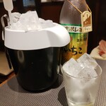 八剣伝 - ボトルキープのいいちこ　氷