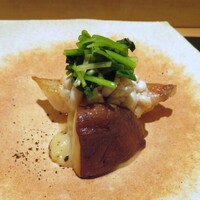 鮨 惣五郎 - 金目鯛、雲子、原木椎茸、丸大根、白味噌餡