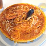 IVO ホームズパスタ トラットリア - 海の幸とトマトのスパゲティ