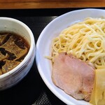 実咲庵 - 油かすつけ麺(大盛り)