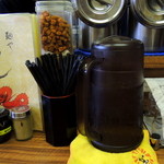 麺や　福座 - 2013年5月26日(日)　カウンター卓上