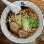 麺や　福座 - 2013年6月2日(日)　期間限定　福座ブラック(700円)　背脂・ニンニク入り