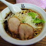 麺や　福座 - 2013年6月2日(日)　期間限定　福座ブラック(700円)　背脂・ニンニク入り