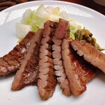 Morinomiyako Itsutsubashi Yokochou - 牛たん焼き