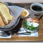 BECK'S COFFEE SHOP - ...モーニングセット「スペシャルプレート/ブレンドM（620円）」、年末年始もやっていて助かる。。