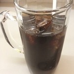 げんざえもん - 食後のアイスコーヒー(100円)
やっぱり夏は冷コーです。