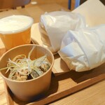 MUJI Kitchen - てりやきバーガーとてりやきバーガーセット(選べるデリ＋ビールSサイズ)