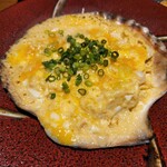 石と肴 地雷也 - ホタテの味噌焼き