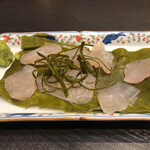 はす家 - 本日の昆布締め、桜鯛