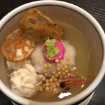 はす家 - 蓮根蒸し