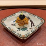 御料理 寺沢 - 海胆とキャビアの飯蒸し