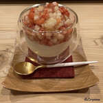 御料理 寺沢 - 洋梨とチーズとブルーチーズのブラマンジェ