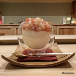 御料理 寺沢 - 洋梨とチーズとブルーチーズのブラマンジェ