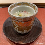 御料理 寺沢 - 車海老と鮑入りの豪華な粕汁