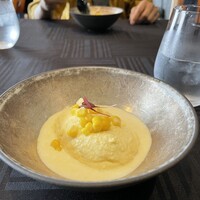 リストランテベルーガ - とうもろこしのパンナコッタ