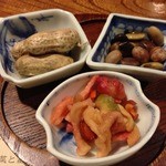 蕎麦道 武蔵野 - 前菜3種