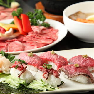 Perfect for parties. Limited course where you can enjoy Kuroge Wagyu beef and seasonal flavors