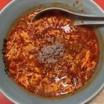 元祖ニュータンタンメン本舗 - タンタンメン(大辛)860円+タマゴダブル110円+ひき肉ダブル150円+小ライス150円=1270円