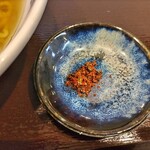 そば処 楽厨百恵 - 味変に、かんずり。