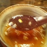 油そば 椿 - スープ