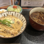 そば処 まるみなみ - 小親子丼セット　温かいそばで