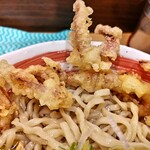 肉そば てノ字 - げそ天