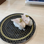 はま寿司 - 炙り豚とろ[柚子胡椒のせ] 100円