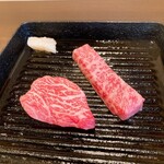純近江牛焼肉 茜 - カイノミとサーロインの食べ比べ