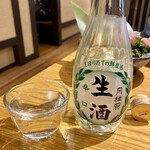 さかな酒場 魚星 - 「月桂冠 生酒 辛口」280ml 瓶。690円也。