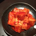 炭火焼肉 我流 - 大根キムチ