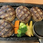 ステーキガスト - ダブルこぶしハンバーグ1649円