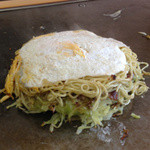 広島風お好み焼 かんらん - ２５分後：玉子が上が表