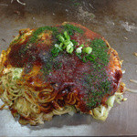 広島風お好み焼 かんらん - ２６分後：完成した【かんらん焼　６８０円】