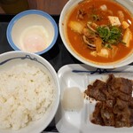Matsuya - 海鮮豆腐キムチチゲカルビ焼肉