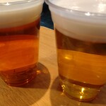 ベーカリー&レストラン 沢村 - 2種類のビール750円と850円