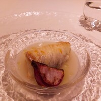 エノテカノリーオ - 【魚料理】「白身魚のインパデッラ 聖護院蕪のソース 柚子風味」 