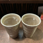 おかめ - おでん出汁割り　 麦焼酎で