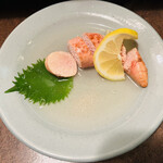 おかめ - たらこ出汁かけ