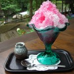 Kinoie - カキ氷（イチゴ）オープンテラスで最高っ！