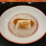 銀座 とよだ - からすみとお餅、大根おろし