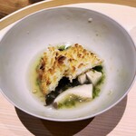 温石 - 浜名湖の海苔としいたけで、おかきご飯