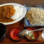 安曇野 - カツカレーセット（600円）