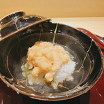 天冨良 麻布よこ田 - 天茶漬けと香の物